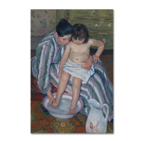 Cassatt 'The Childs Bath' Canvas Art,12x19